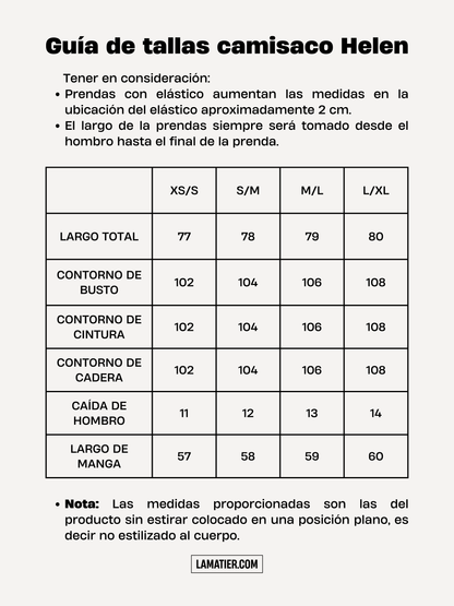 Camisaco Helen Negro