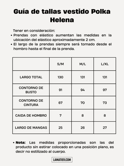 Vestido Helena Polka Rojo