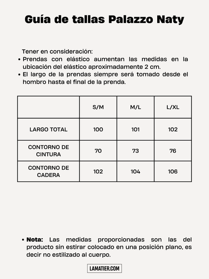 Palazzo Bordado Naty Beige