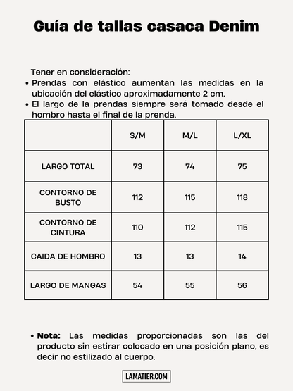 Saco de Denim Julieta