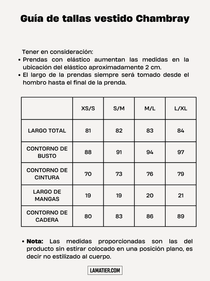 Vestido Corto  Chambray Negro