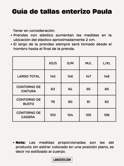 Enterizo Paula Amarillo