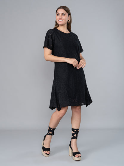 Vestido Erika Labrado Negro