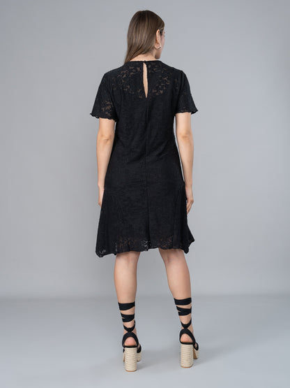 Vestido Erika Labrado Negro