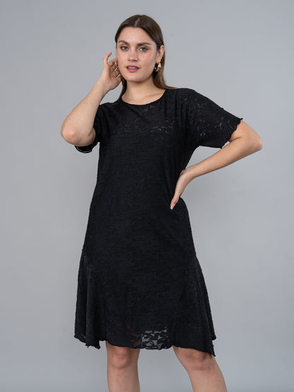 Vestido Erika Labrado Negro