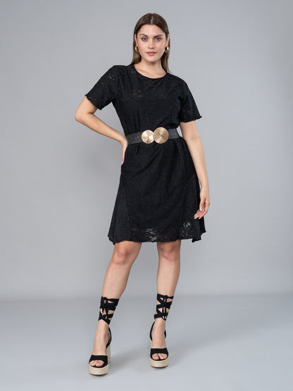 Vestido Erika Labrado Negro