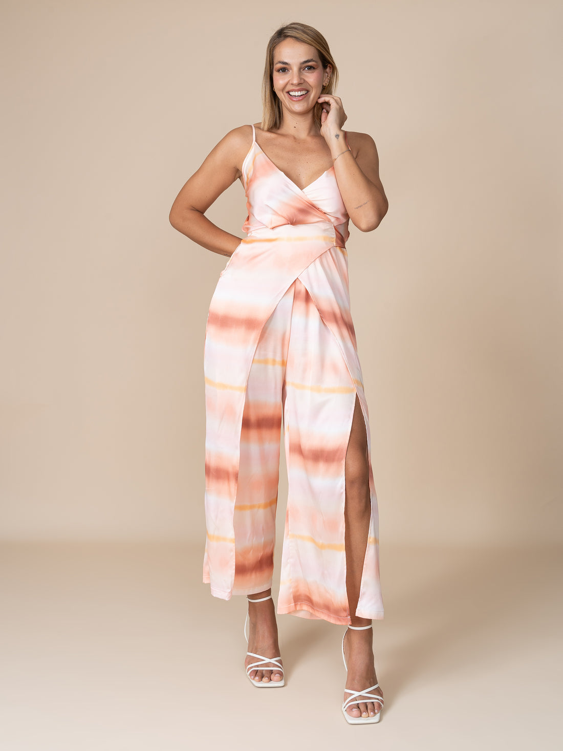 Enterizo Axel Estampado Naranja