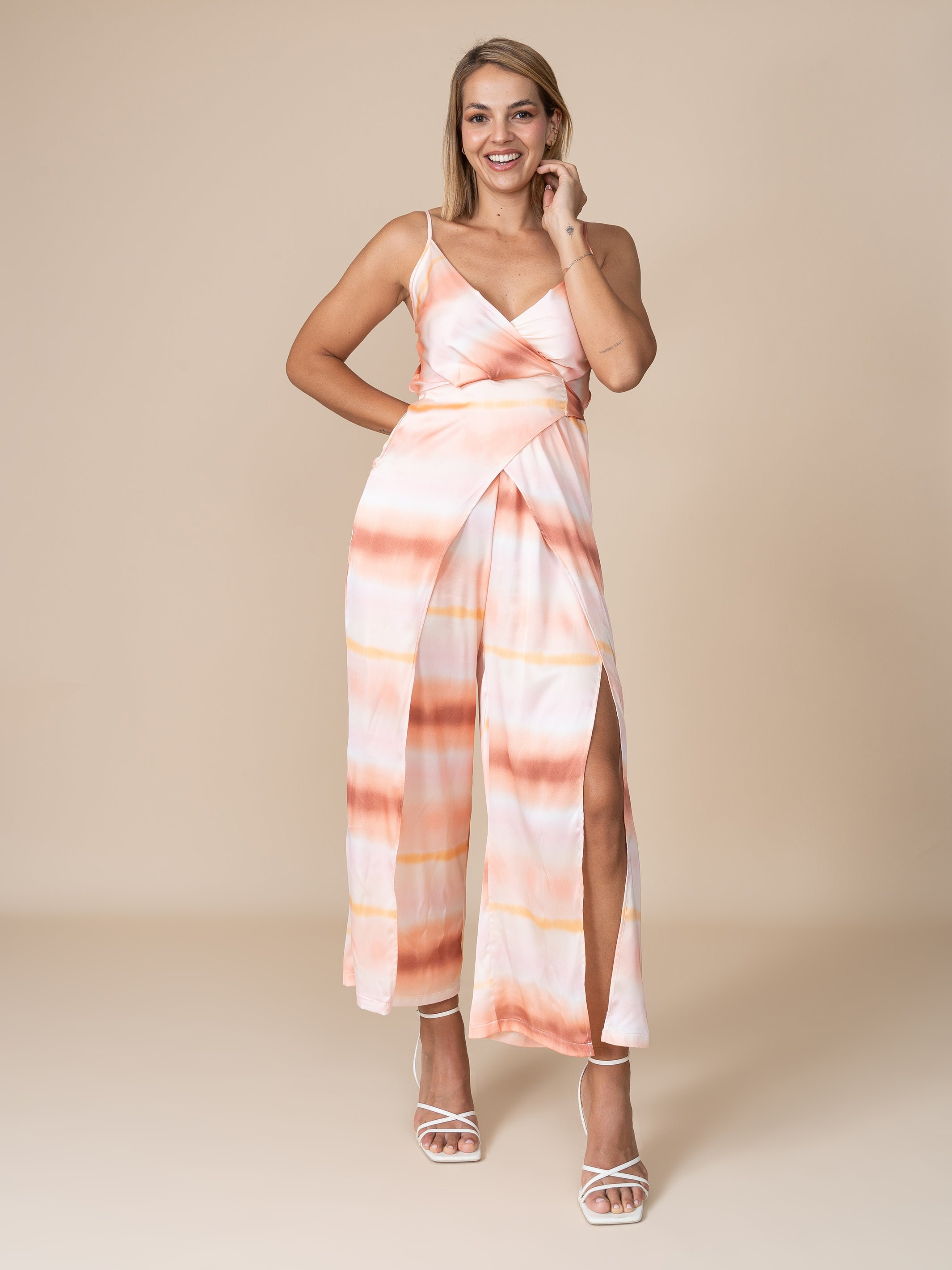 Enterizo Axel Estampado Naranja