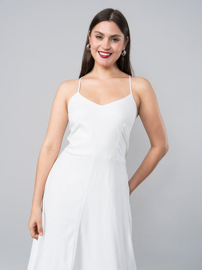 Vestido de Lino Caro Blanco