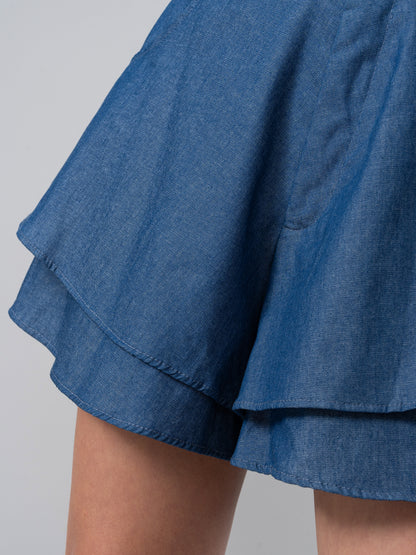 Falda/Short de Chambray Tatiana