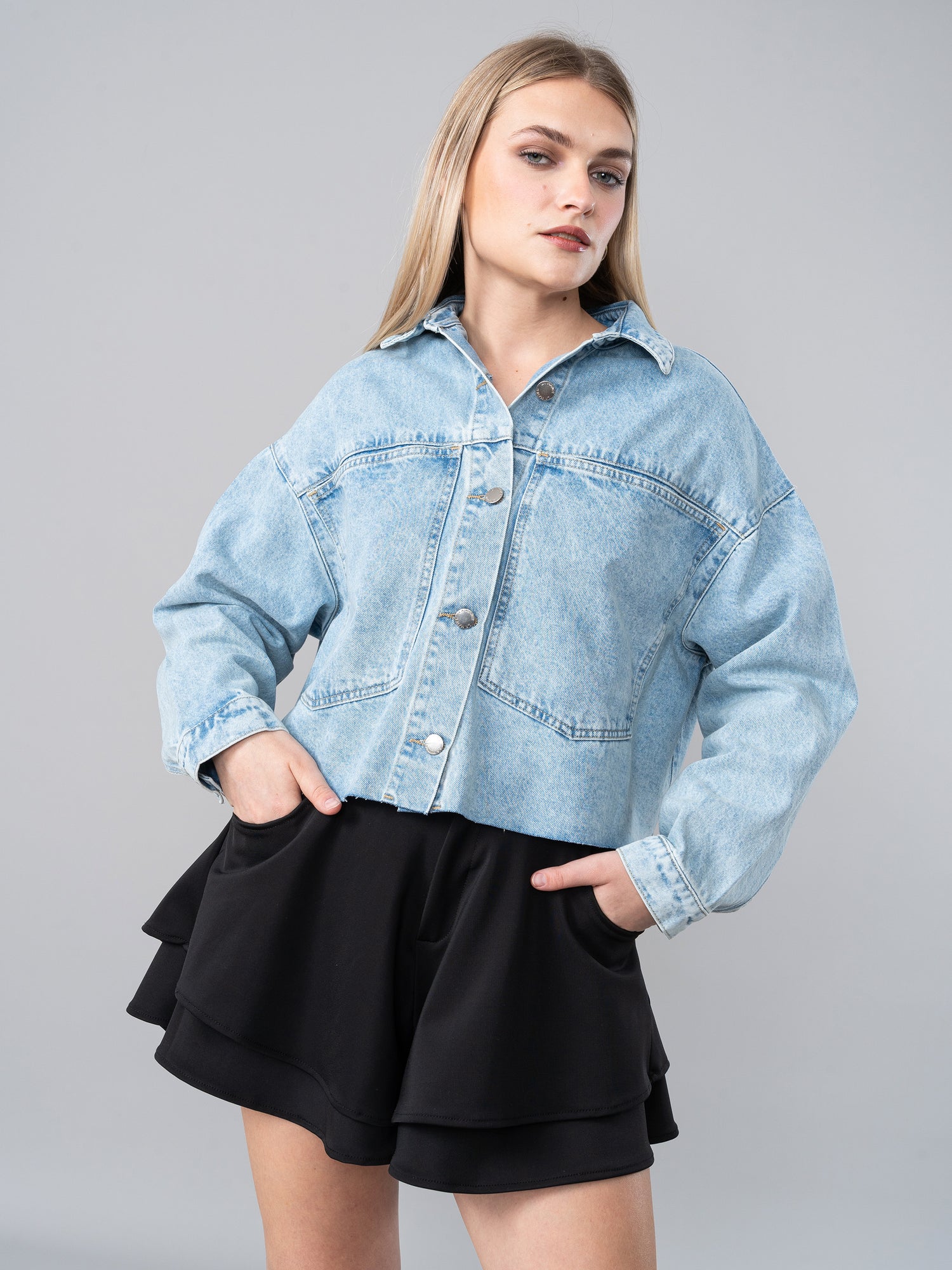 Casaca de Denim Liah Celeste