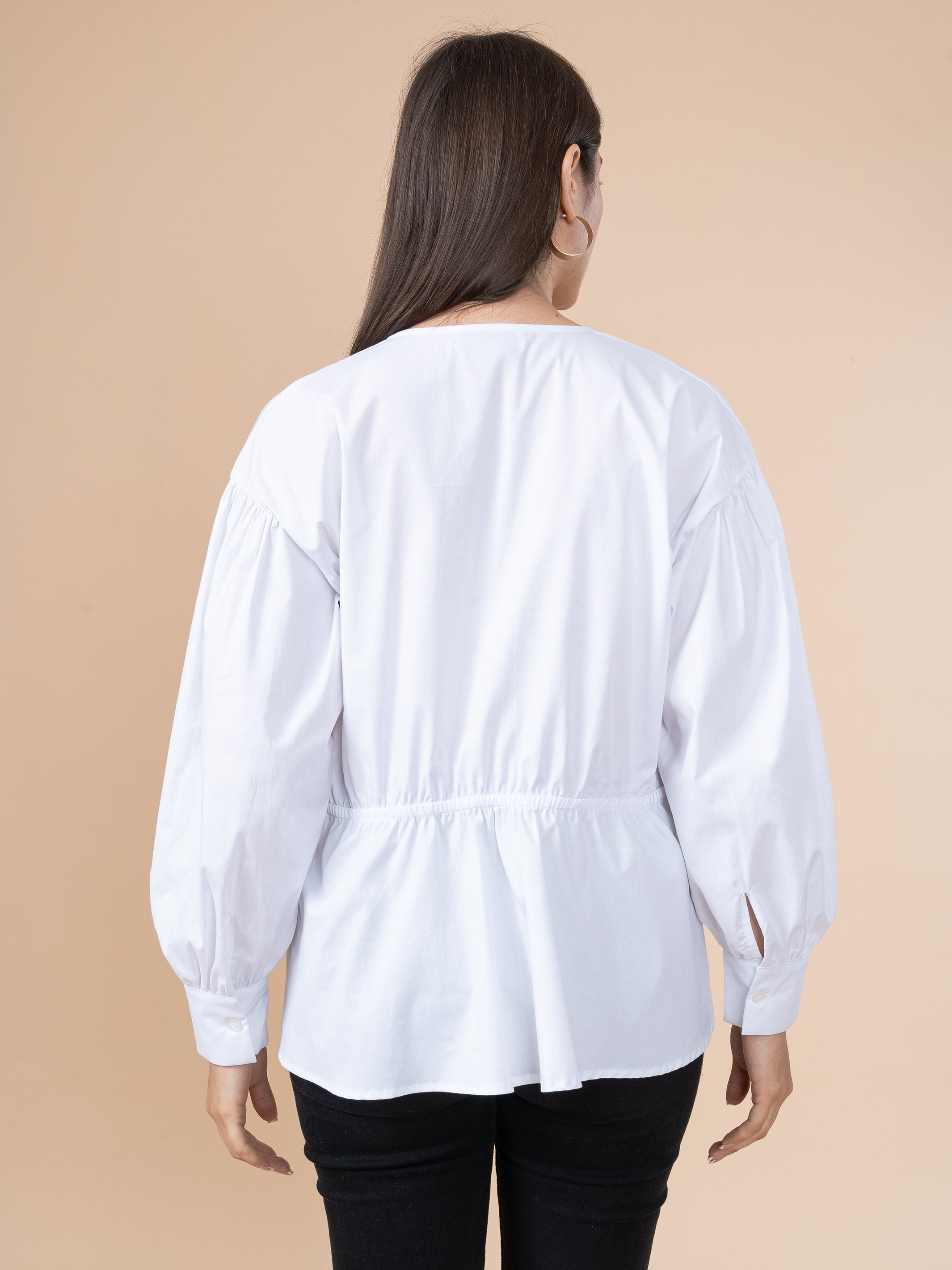 Blusa Lazo Blanco