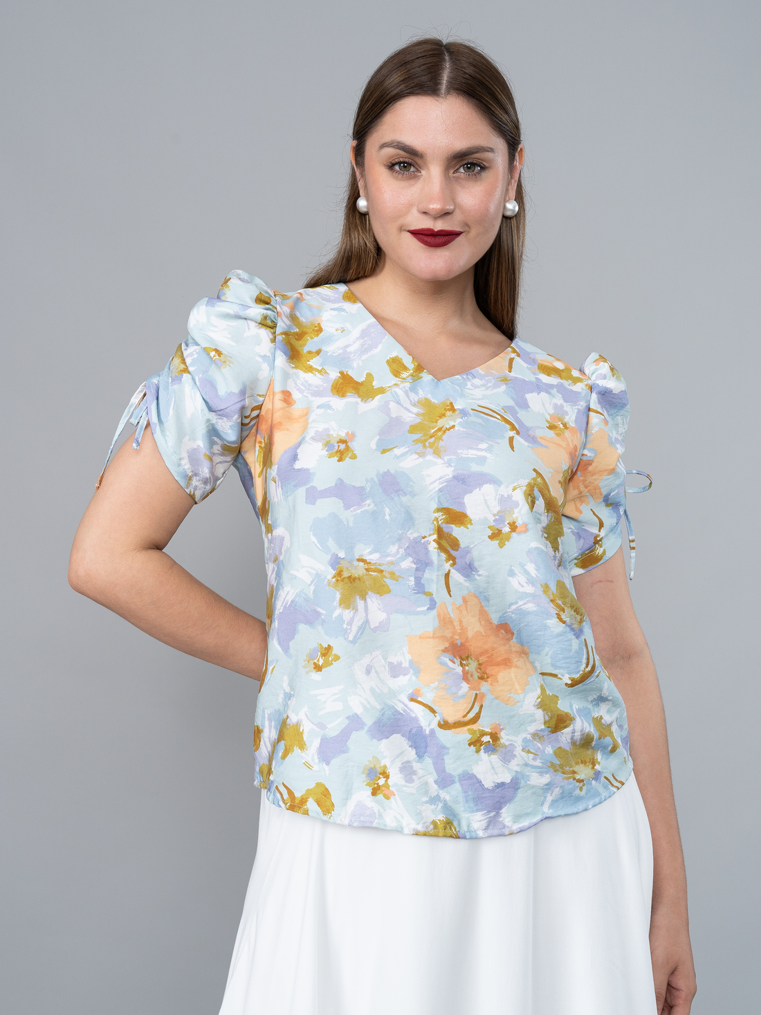 Blusa Emma Estampada Azul