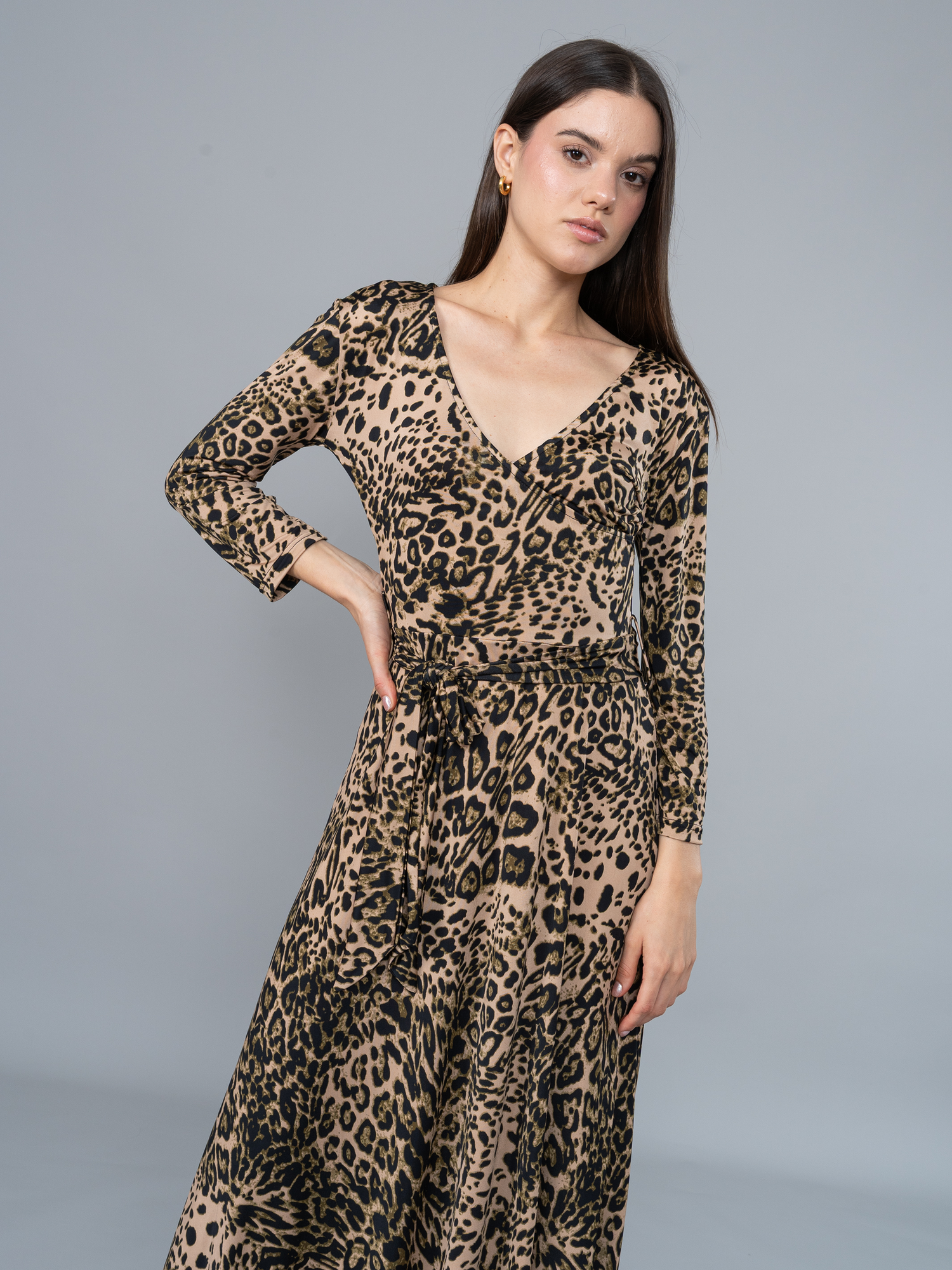 Vestido Esperanza Animal Print en Viscosa