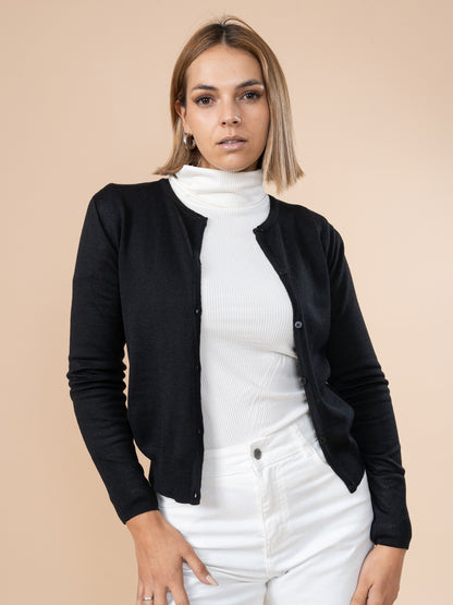 Cardigan Tejido Negro