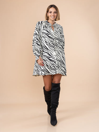 Vestido Mafe Estampado Zebra