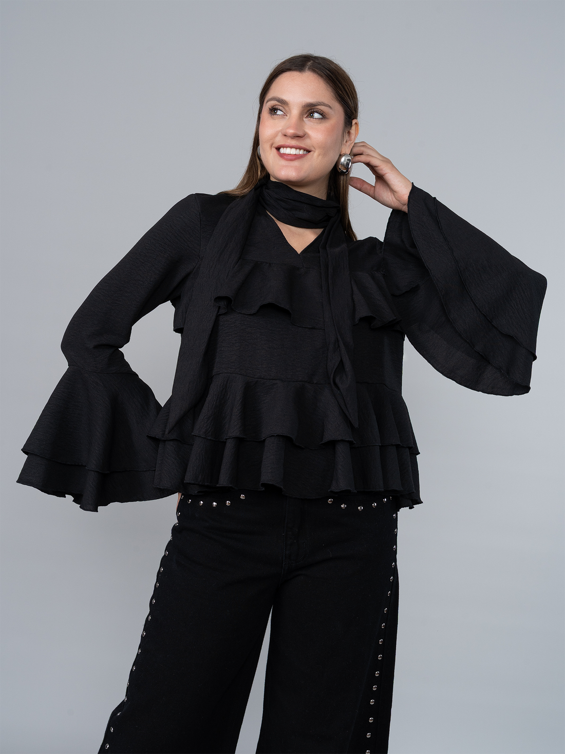 Blusa Boho Negro