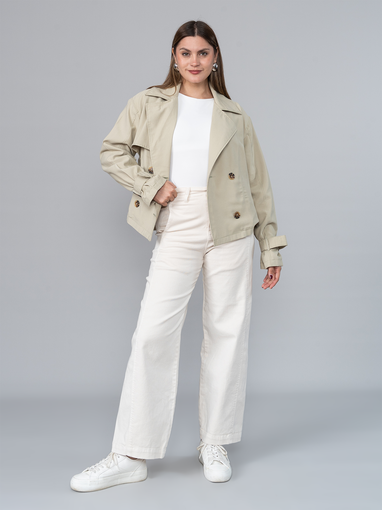 Trench Corto Verde