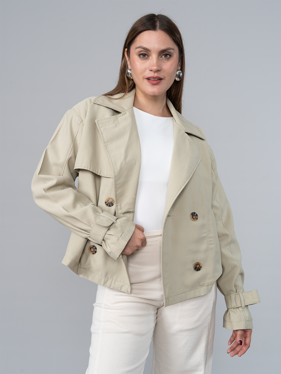 Trench Corto Verde