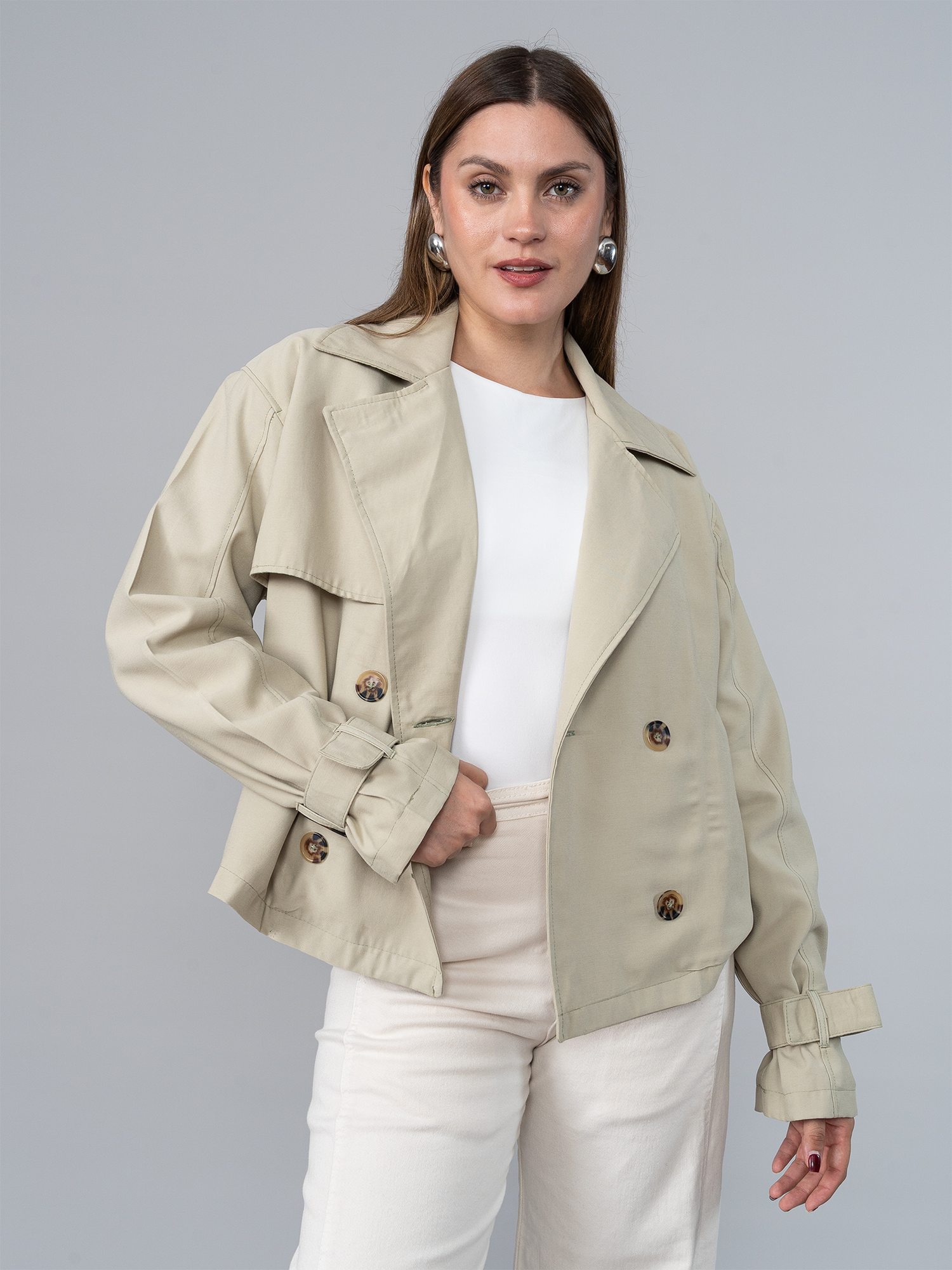 Trench Corto Verde