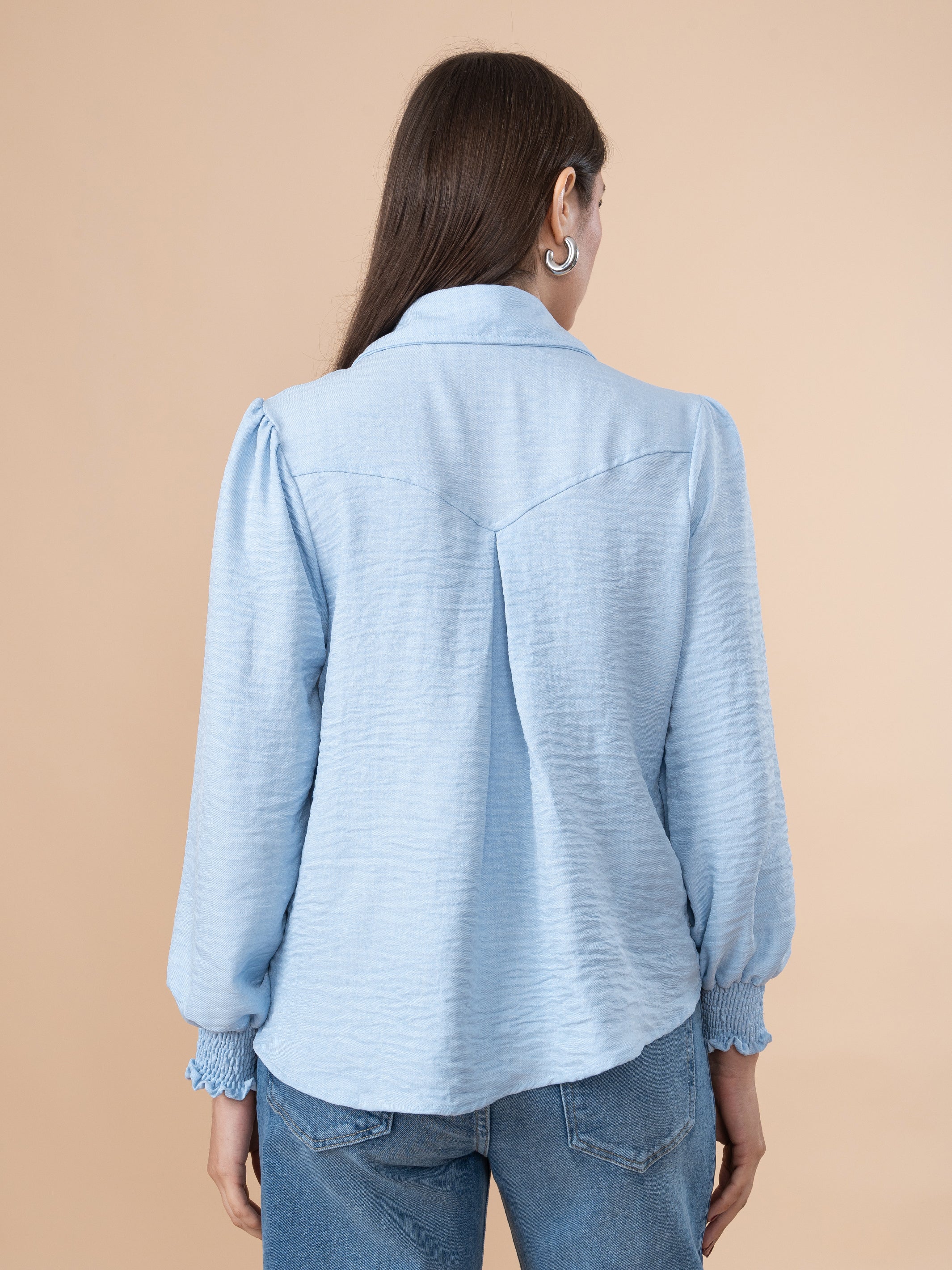 BLUSA CIELO CELESTE M/L OUTLET 4921