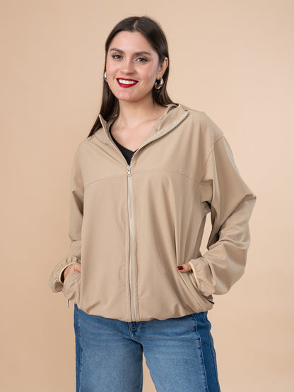 Cortaviento Impermeable Beige LM