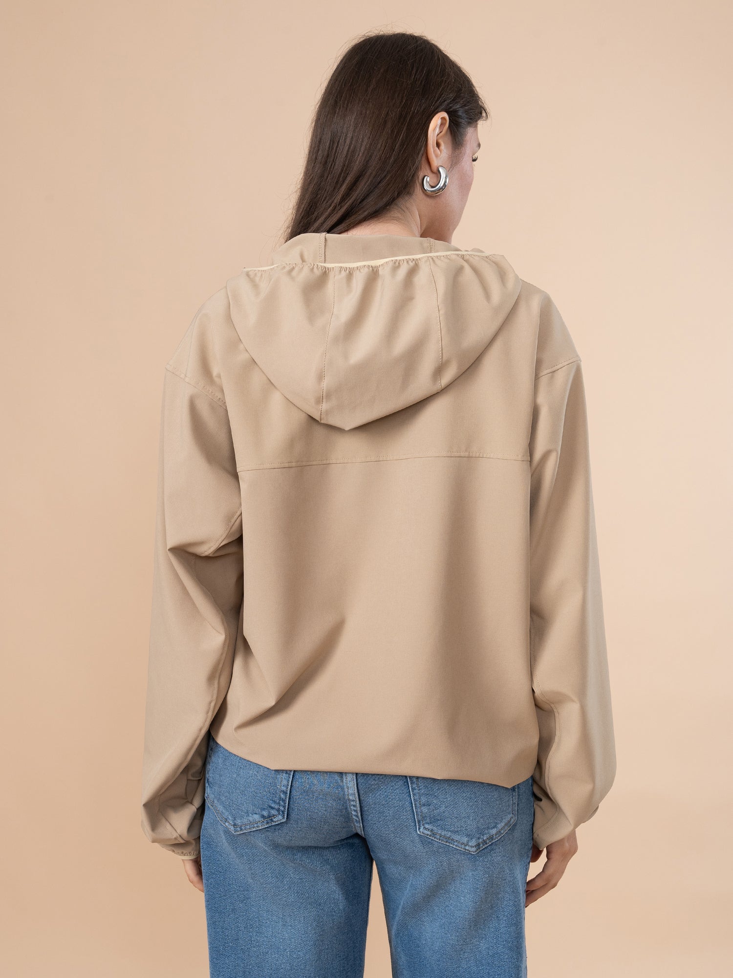 Cortaviento Impermeable Beige LM