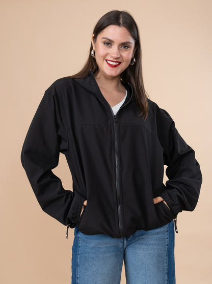 Cortaviento Impermeable Negro LM