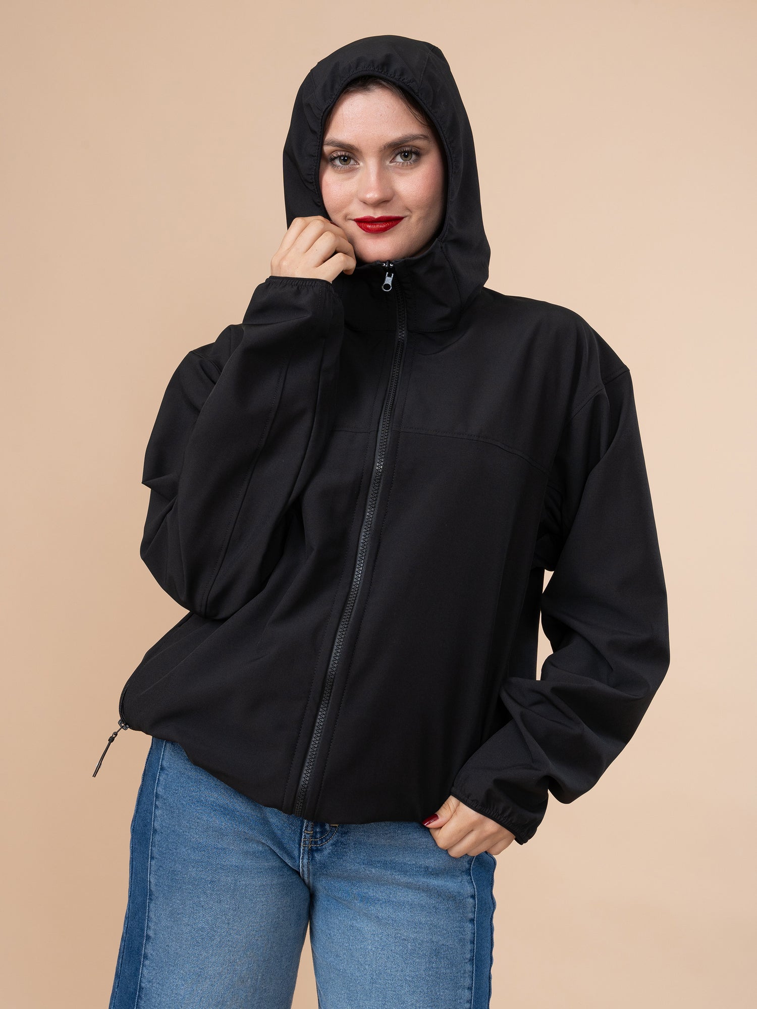 Cortaviento Impermeable Negro LM