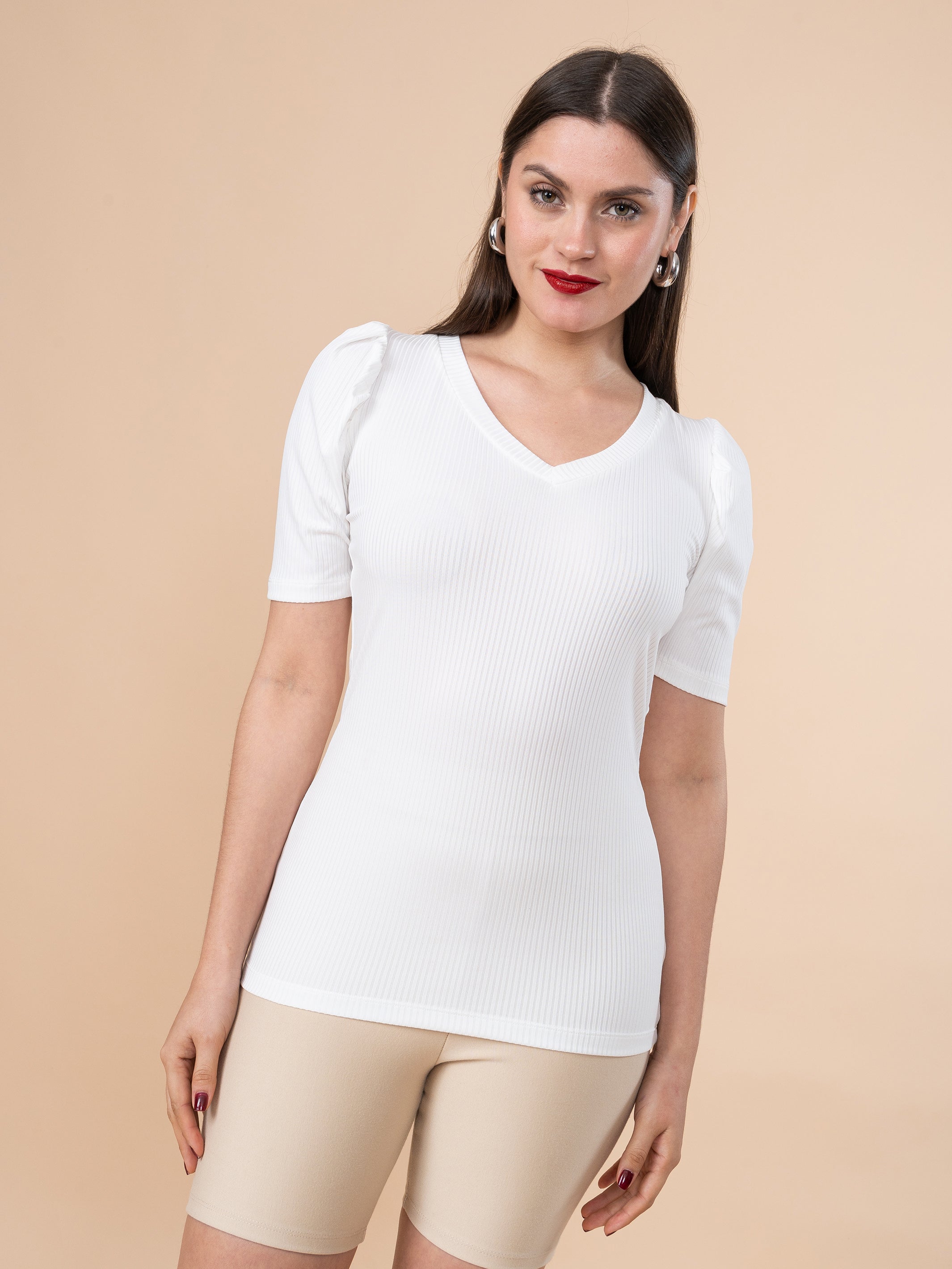 Polo Donna Manga Corta Blanco