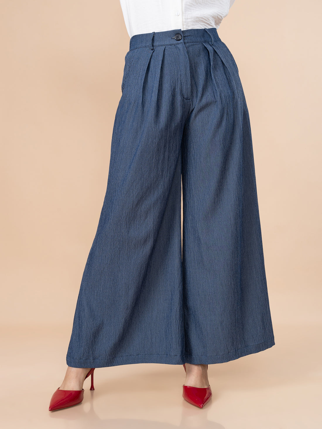 Pantalón de Chambray Tere Azul