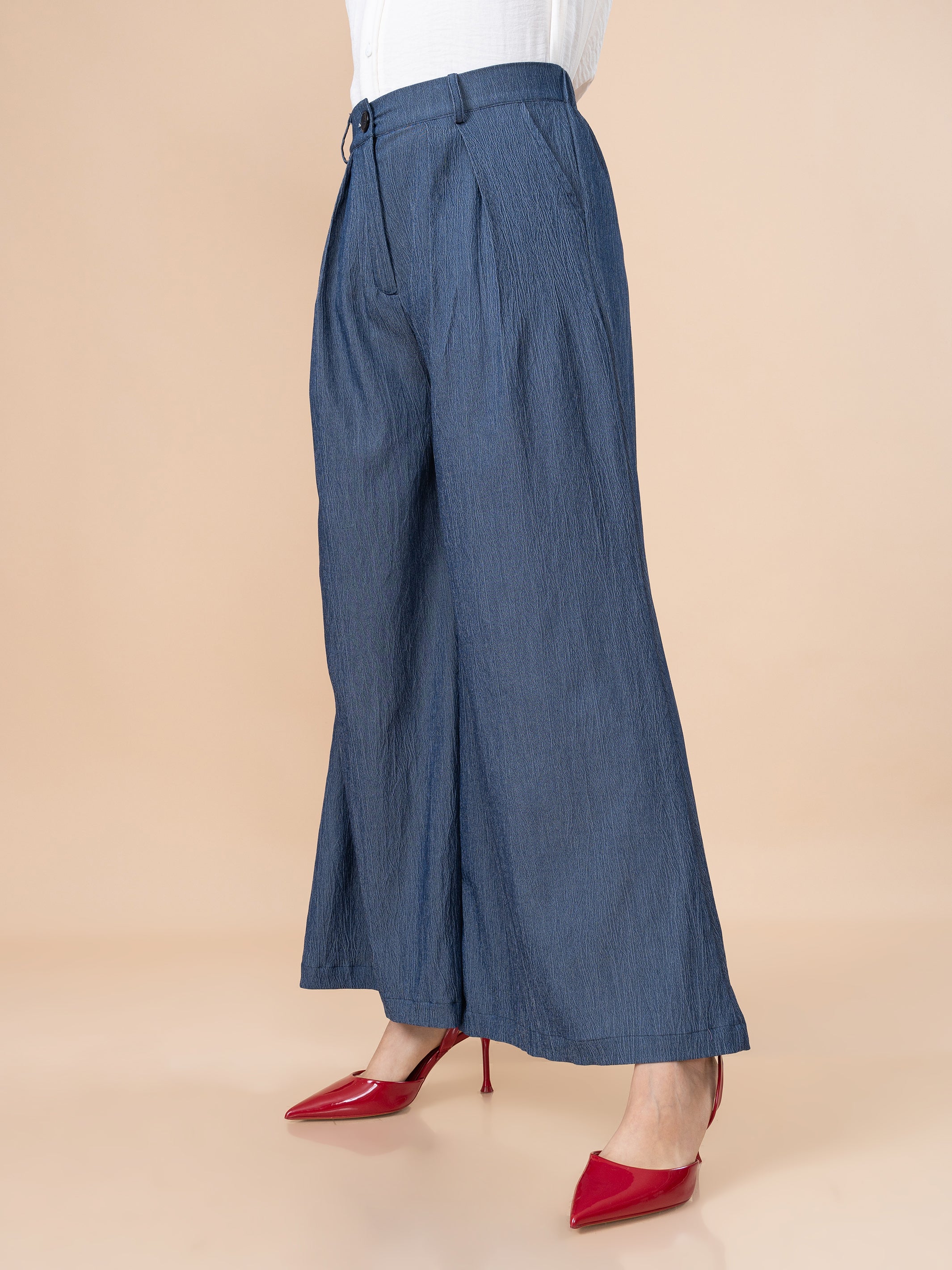 Pantalón de Chambray Tere Azul