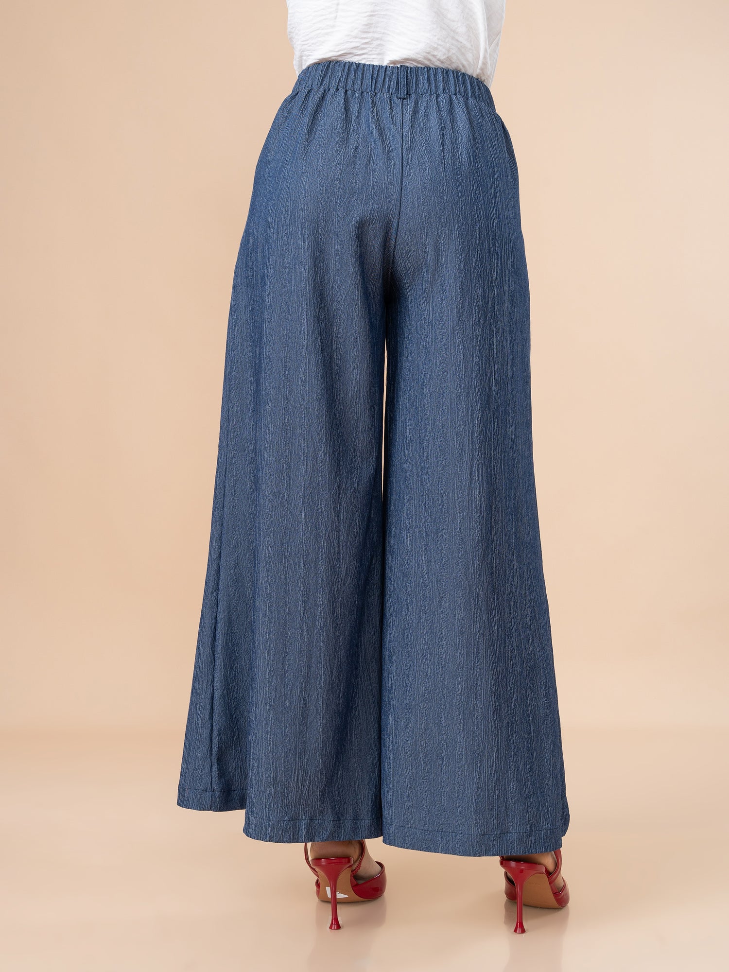 Pantalón de Chambray Tere Azul