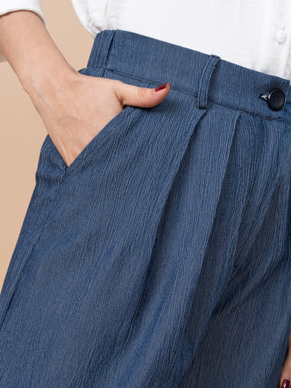 Pantalón de Chambray Tere Azul