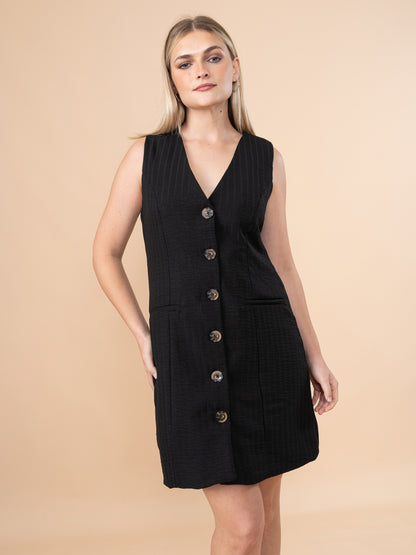 Vestido de Lino Lele Negro