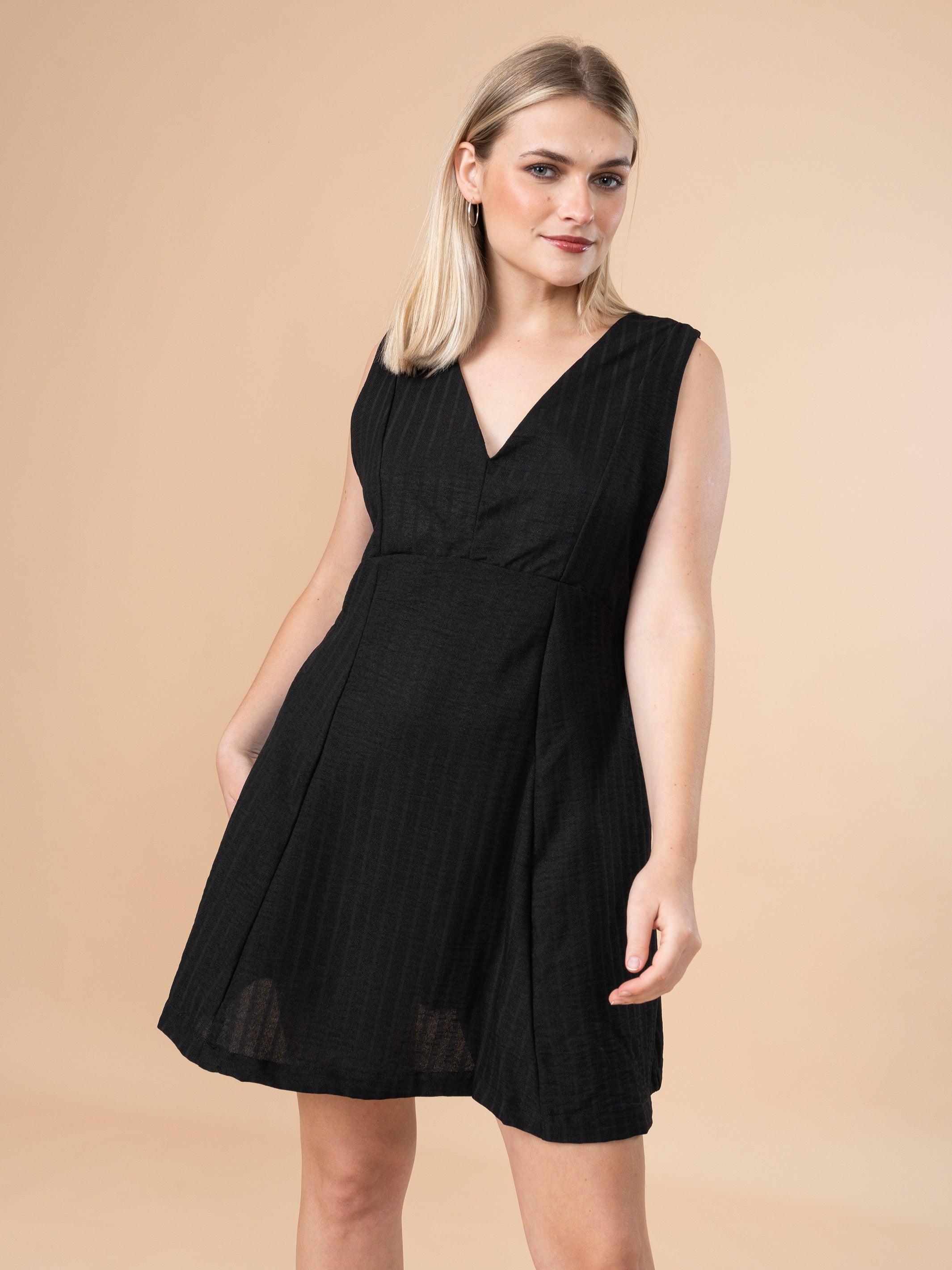 Vestido Alaya de Lino Negro