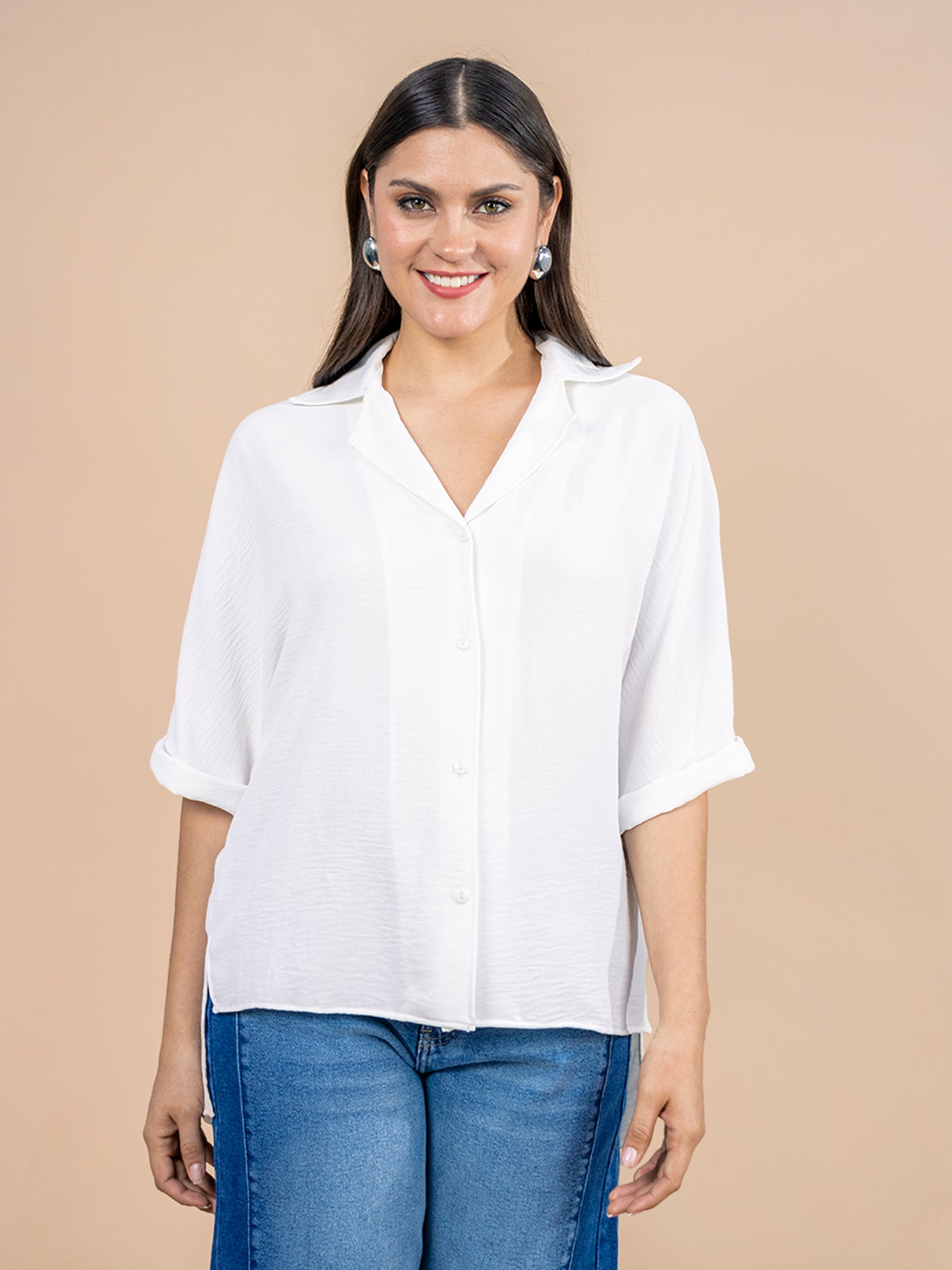 Blusa Zafir Hueso