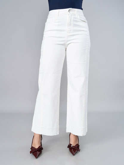 JEAN DENIM DE COLOR BLANCO DE MUJER 