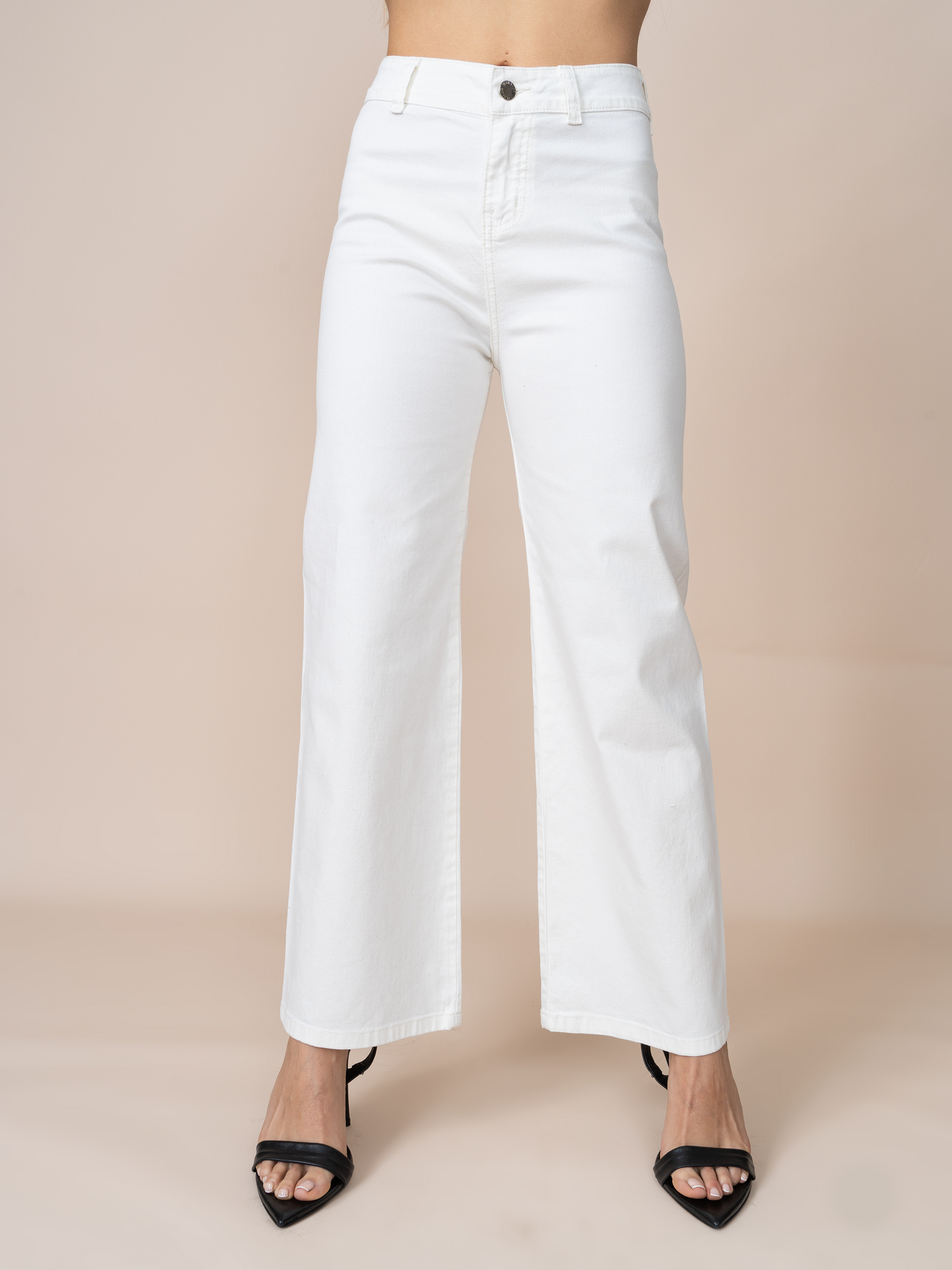 Jean Flare Blanco