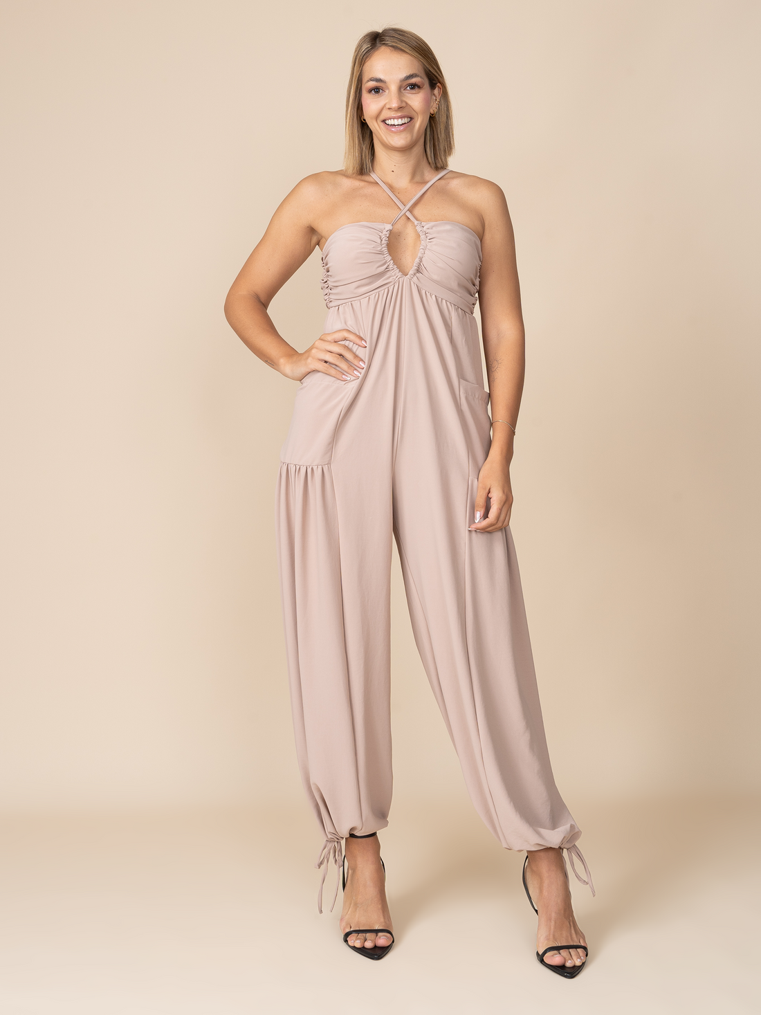 Enterizo Bombacho Beige