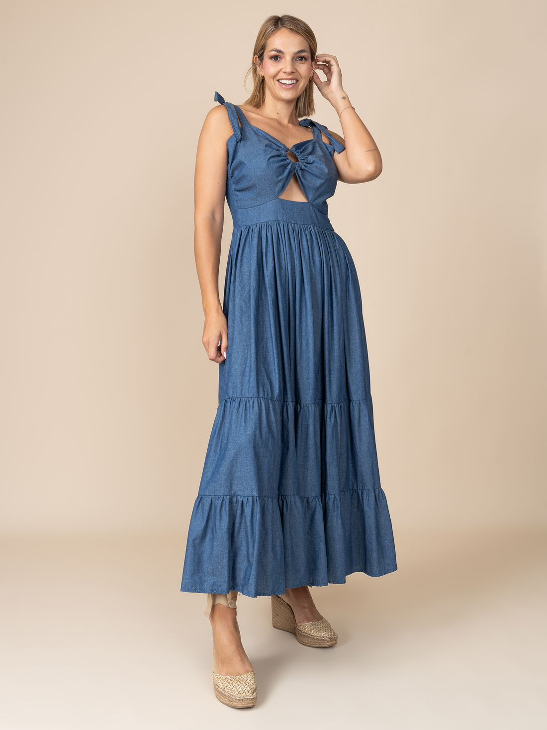 Vestido Argolla Chambray