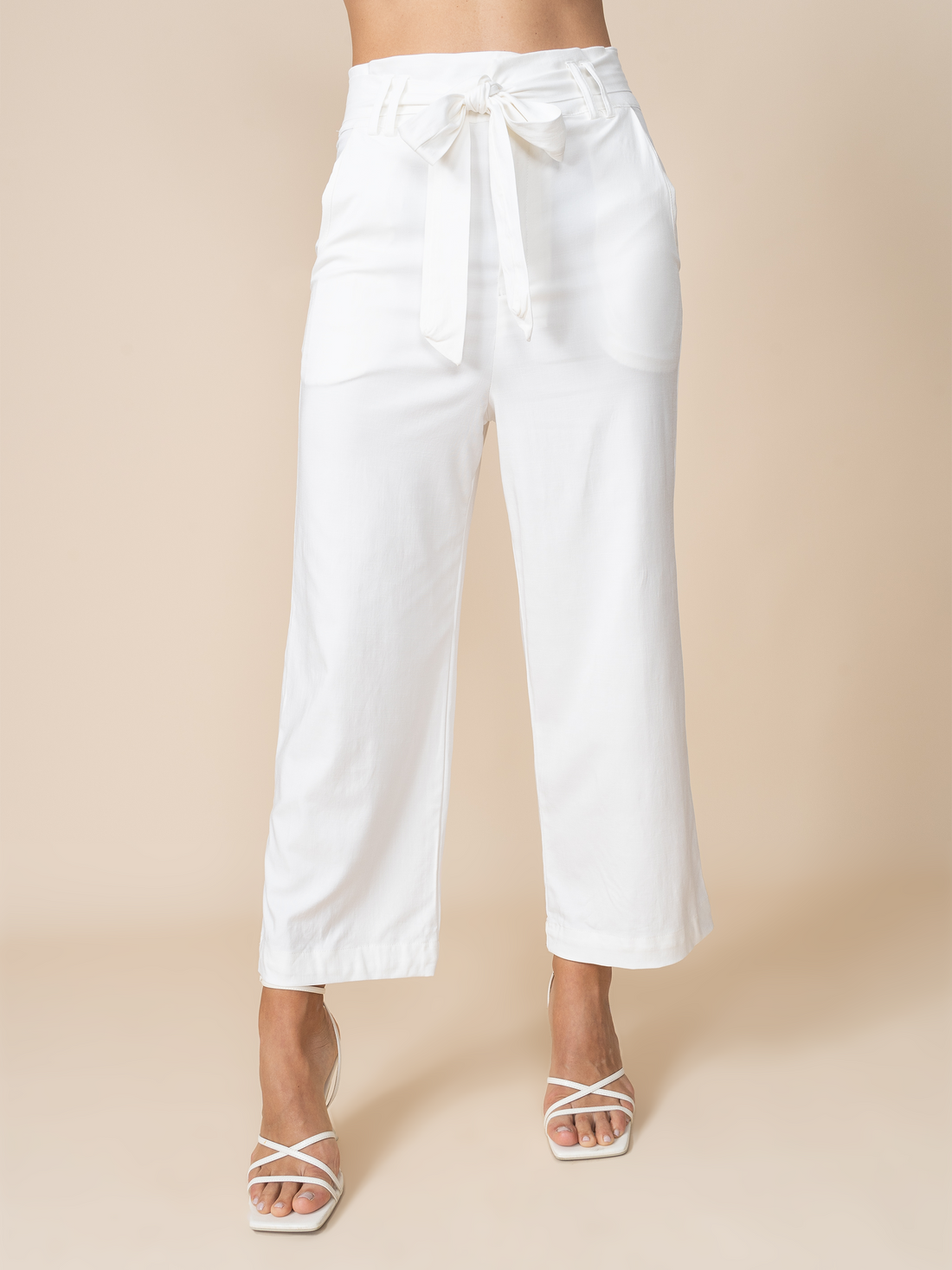 Pantalon de Lino Hueso
