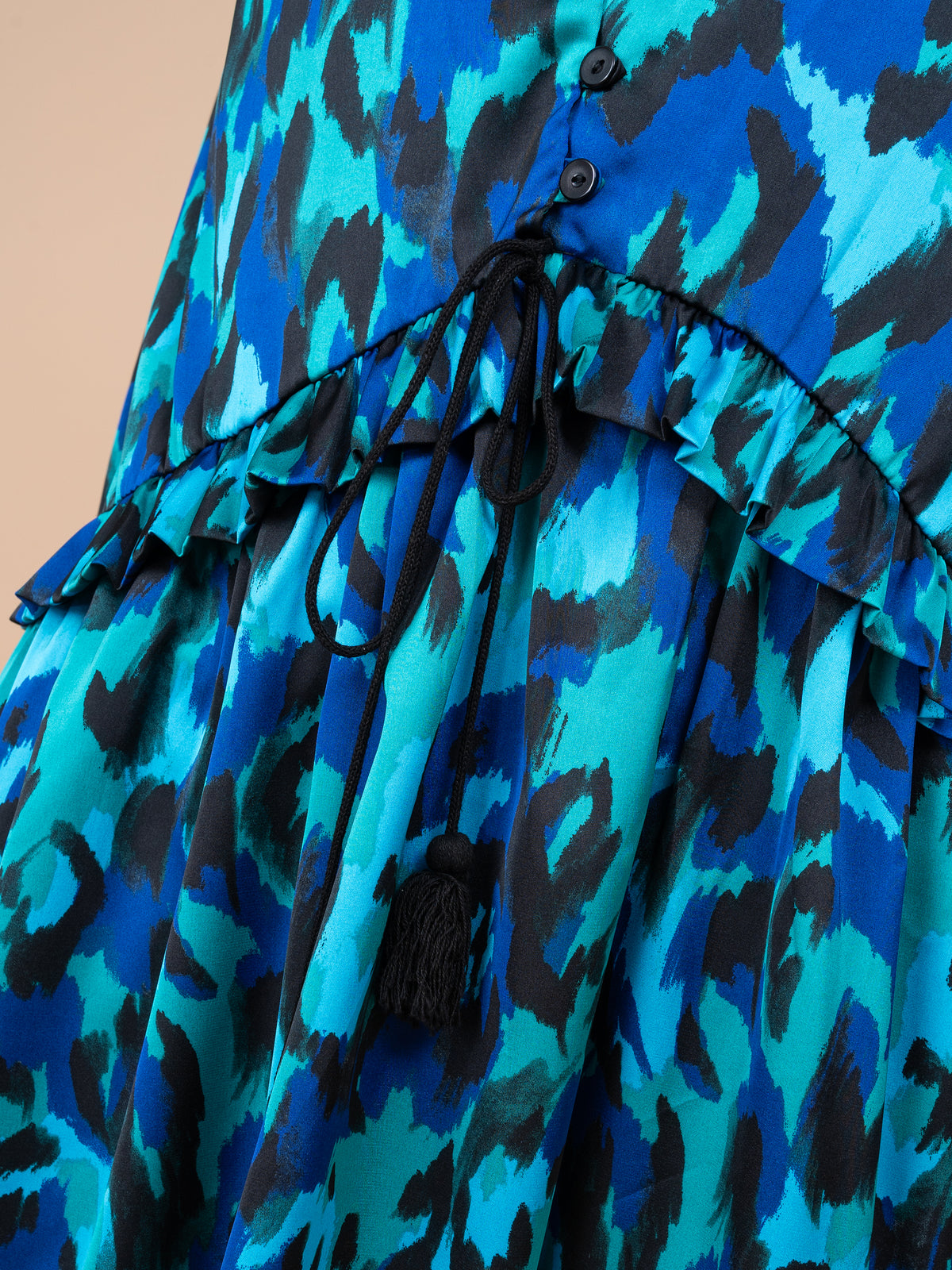 Vestido Miriam Estampado Azul