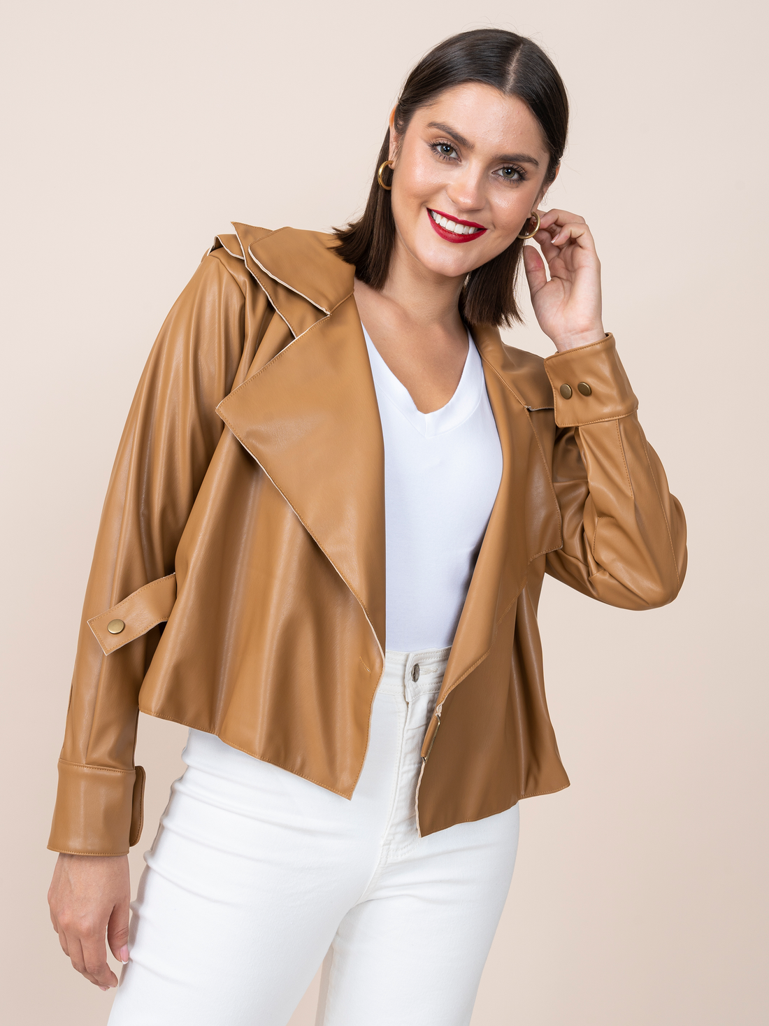 Gina Black Leather Jacket