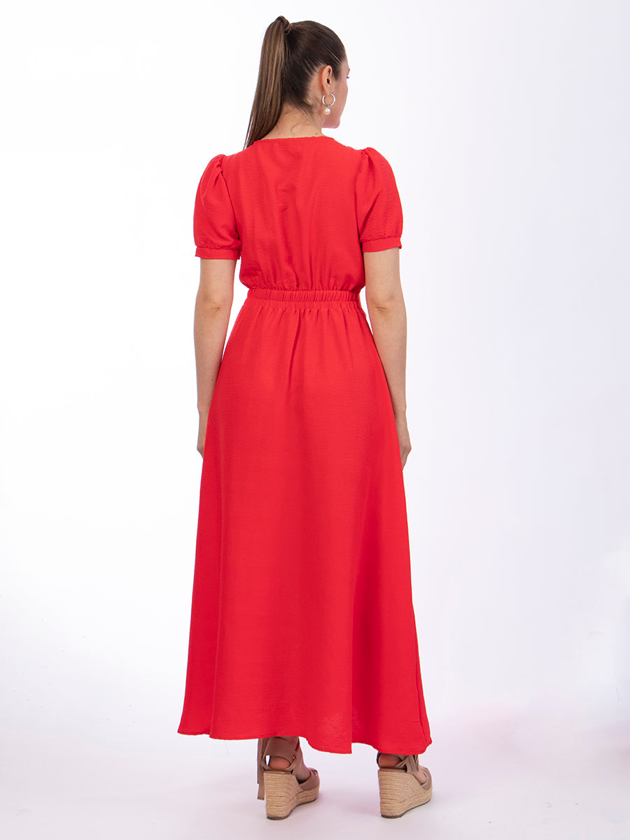 Vestido Helena Polka Rojo