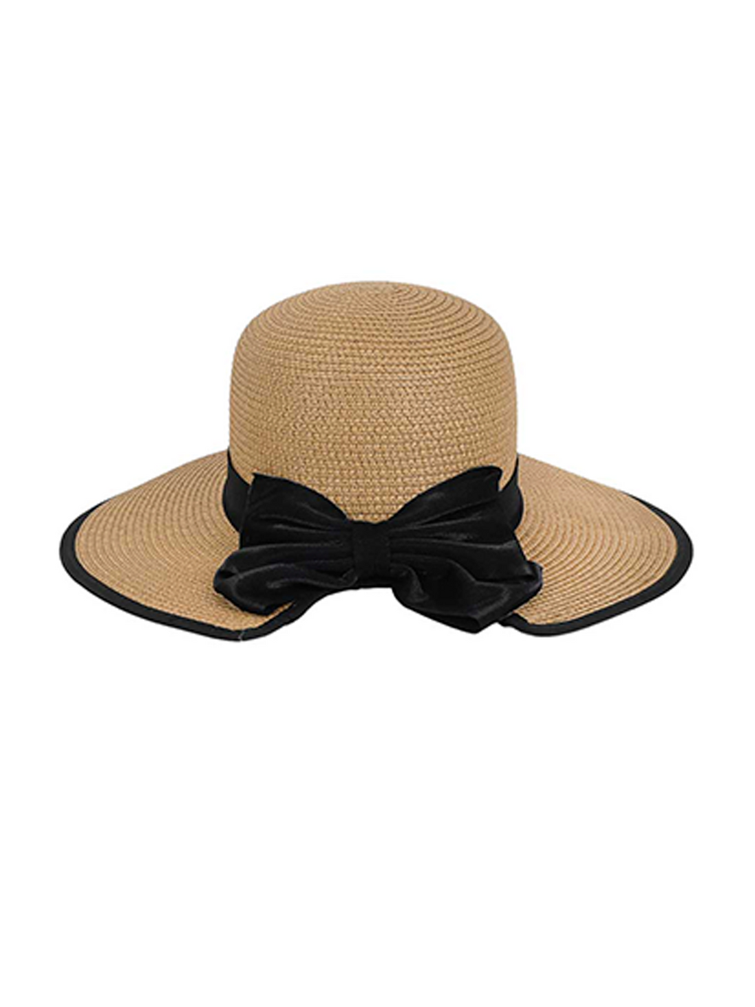 Sombrero Tejido Moño Negro 006