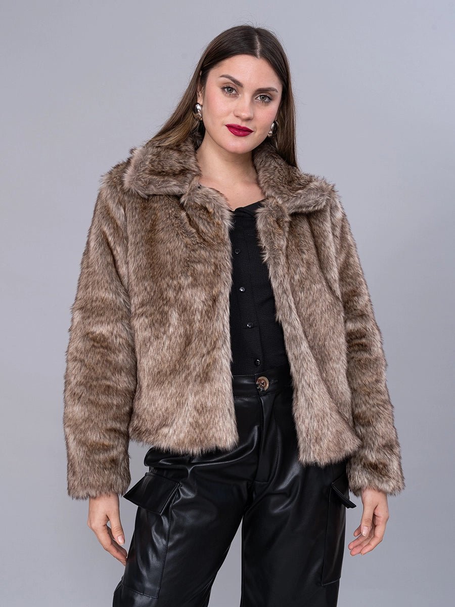Abrigo Fur Caramelo - SACO de La Matier