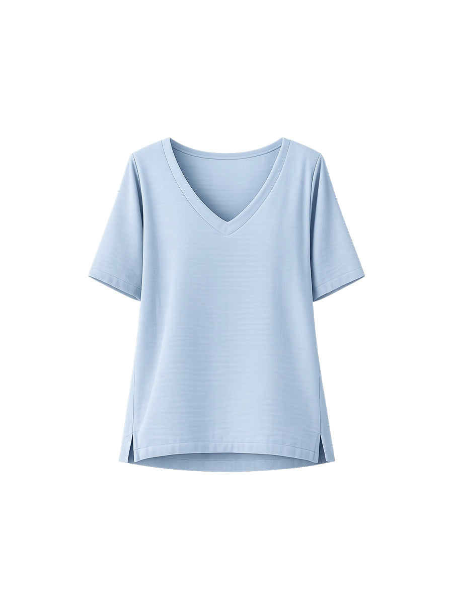 Blusa Básica en Celeste
