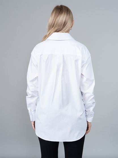 Camisa Valeria Blanco en Popelina