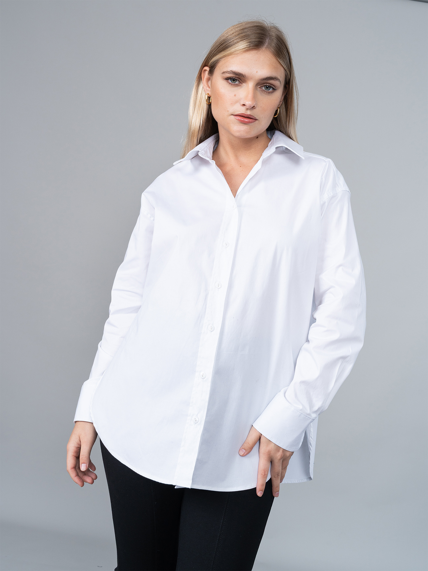 Camisa Valeria Blanco en Popelina